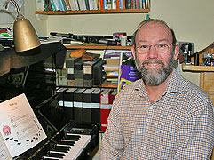 Chris McNeilly in his music room